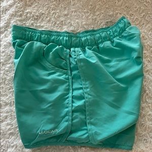 LA Gear shorts USA 10, UK 14 in Mint Green